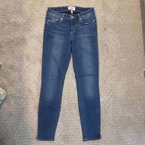 Paige Skinny Medium Wash Blue Jeans 26